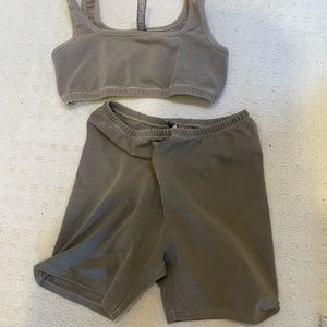 Skims - NWOT set Outdoor Bralette and Bike Short